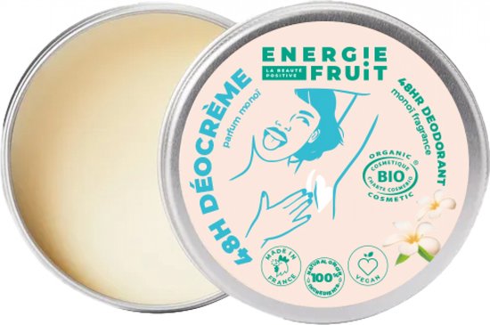 Énergie Fruit Déo Crème 48H Bio Geur Monoï 45 g