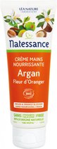 Natessance Voedende Handcrème Argan Sinaasappelbloesem 75 ml