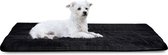 AIO - Lit pour chien / Tapis pour animaux - Antidérapant - 100x70 cm - Zwart - Taille L