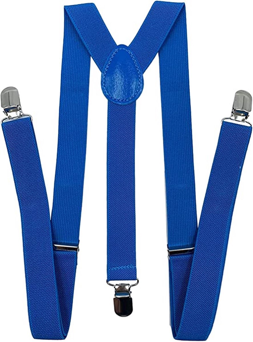 Finnacle - "Blauwe Bretels voor Mannen - Perfect voor Business, Bruiloften en Feestjes - Stijlvolle Strap voor Kantoor en Meer!"