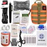 D&B Survival Set - Noodpakket - Individual First Aid Kit - Nood Tourniquet - EHBO - Outdoor - Survival- Indoor - Voor Thuis - IFAK Orange