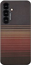 PITAKA MagEZ 4 Coque Samsung Galaxy S24 Ultra Fine avec MagSafe Rouge