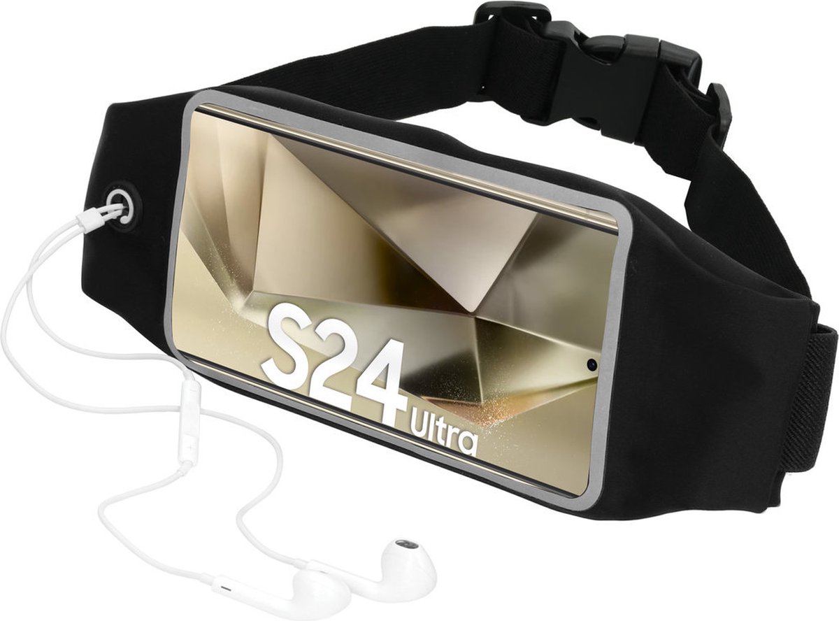 Mobiparts Comfort Fit Sport Belt geschikt voor Samsung Galaxy S24 Ultra - Zwart