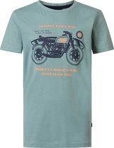 Petrol Industries - Jongens Artwork T-shirt Swell - Blauw - Maat 152