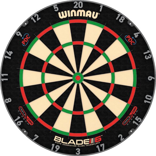 Foto: Winmau blade 6 triple core dartbord