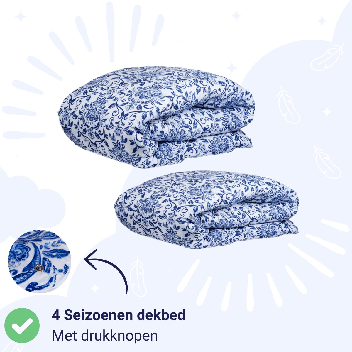 Zelesta Wonderbed 4 Seasons Double - Old Dutch 140x200cm