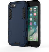 Flex Bescherm-Cover Hoes met Screenprotector geschikt voor iPhone 7 - 8 - iPhone SE - Blauw