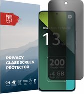 Rosso Privacy Screen Protector Geschikt voor de Xiaomi Redmi Note 13 Pro 5G / 4G / Poco M6 Pro 4G - 9H Gehard Glas - Case Friendly Tempered Glass - Eenvoudige Installatie