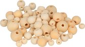 Set Artemio de 350 perles en bois de différentes tailles