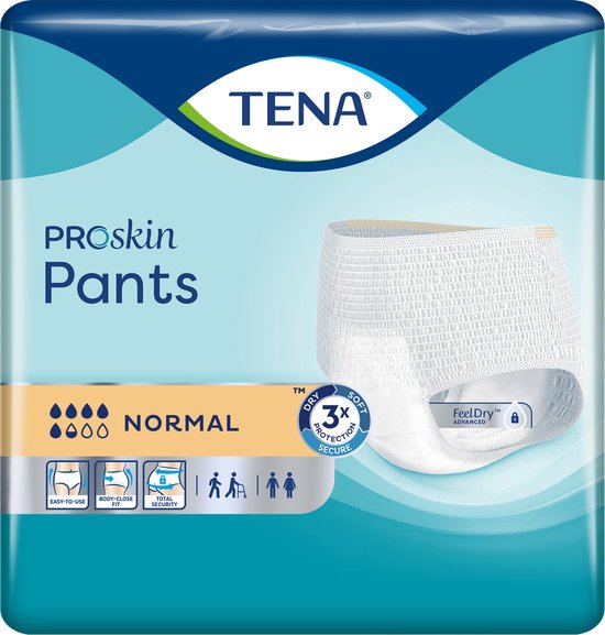 TENA ProSkin Pants Normal M - Incontinentiebroekjes - 18 stuks - omtrek taille 80 cm tot 110 cm - TENA