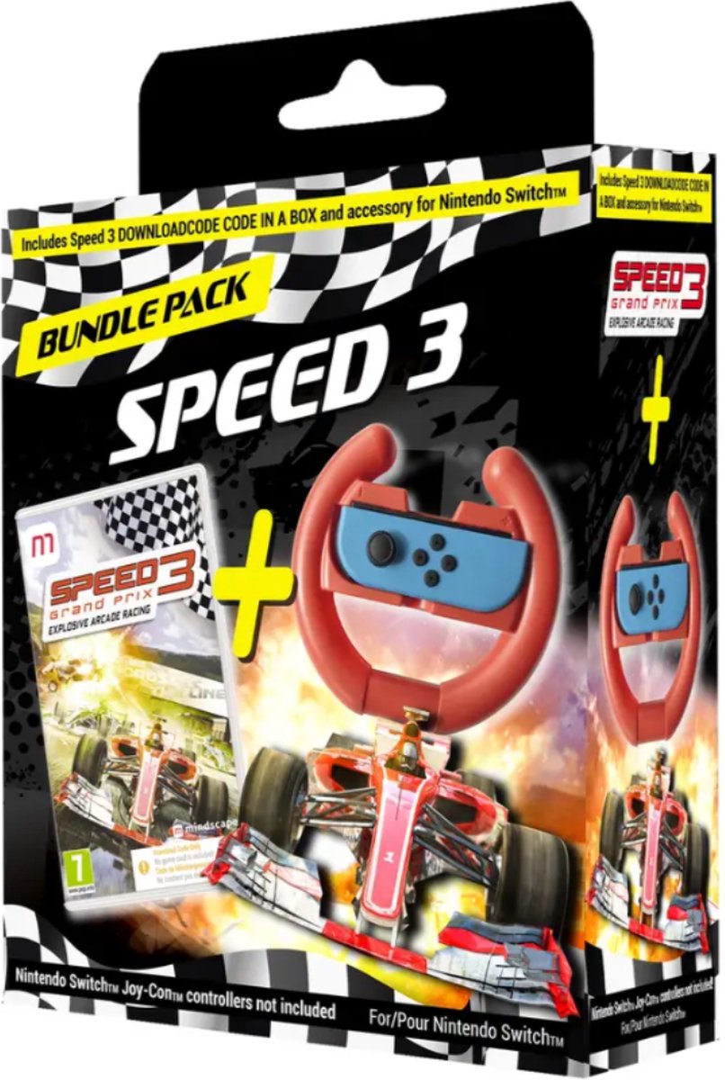Speed 3: Grand Prix Explosive Arcade Racing bundel - code in a box Nintendo Switch