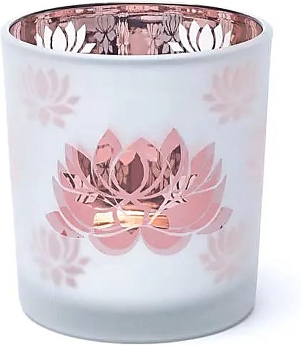 Yogi & Yogini - Sfeerlicht - matglas/metallic - Lotus