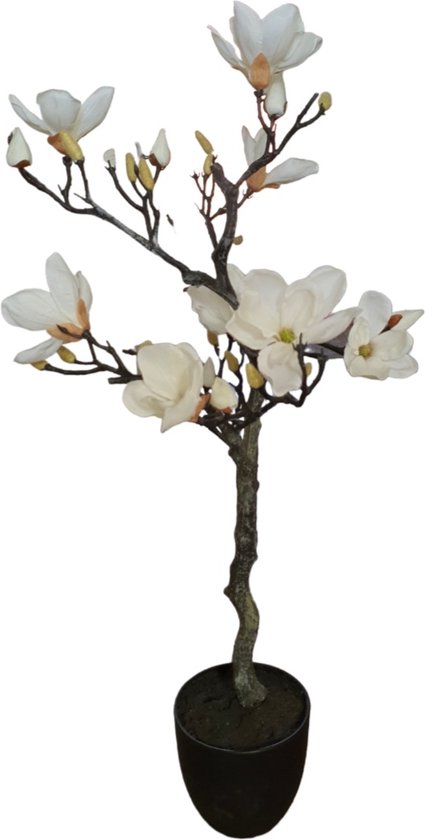 Mica Decorations Arbre artificiel Magnolia L50xL42xH94,5cm Wit