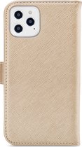 My Style Flex Wallet Telefoonhoesje geschikt voor Apple iPhone 12 Pro Max Hoesje Bookcase Portemonnee - Goud