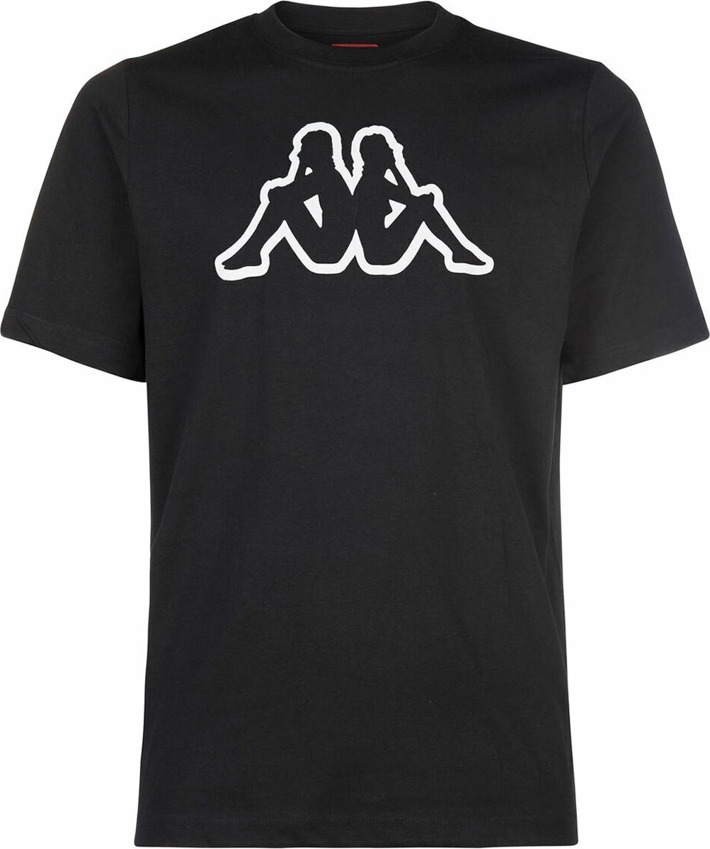 Kappa T-Shirt Logo Cromen T-Shirt Heren Zwart
