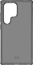 ITSkins Hoesje geschikt voor Samsung Galaxy S24 Ultra Telefoonhoesje Flexibel TPU | ITSkins SpectrumClear-R Backcover Shockproof | Schokbestendig Galaxy S24 Ultra Telefoonhoesje | Anti Shock Proof - Zwart