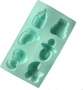 Go Go Gadget - Siliconen Bakvormen voor Baby Shower - 6 Stuks - Taartvorm/Tulband/Cakevorm