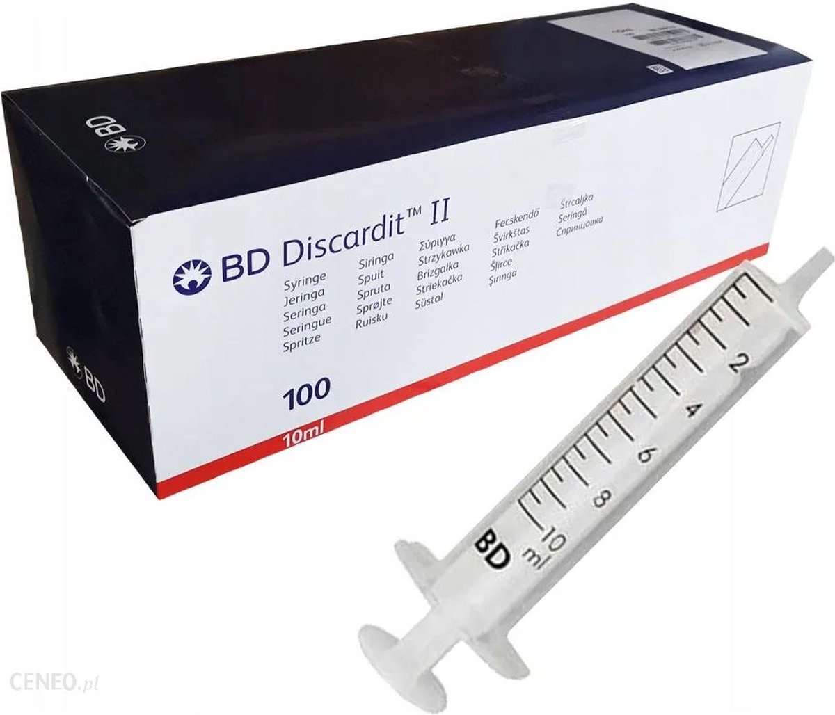 Goedkoopste BD Discardit II - Spuit - Spuiten - Injectiespuit - Doseerspuit - Injectiespuit Zonder Naald - 10ml 10 stuks