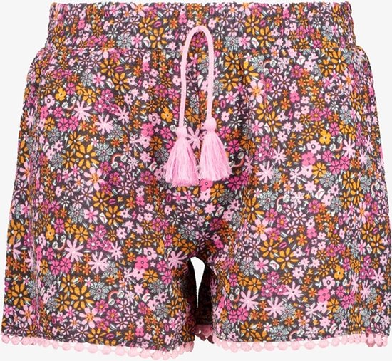 TwoDay meisjes short met bloemenprint - Roze