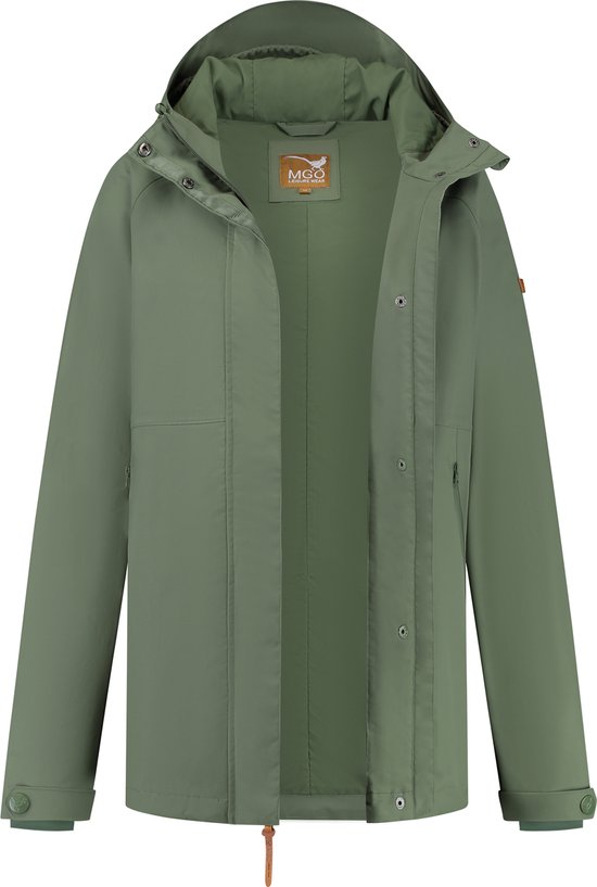 MGO Skylar - Waterdichte jas dames - Regen jacket vrouwen - Groen - Maat XL