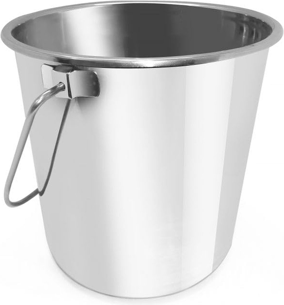 Emmer met handvat kruik emmer voederemmer roestvrijstalen emmer 10L 278x(H) 235mm roestvrij staal