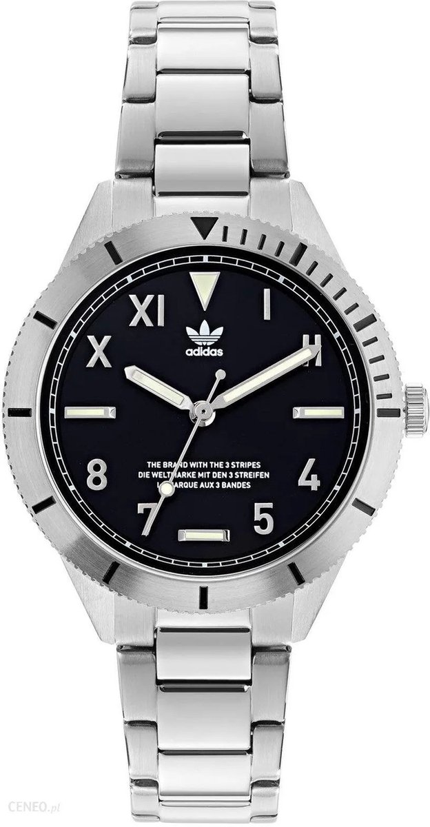 Adidas Edition Three AOFH22054 Horloge - Staal - Zilverkleurig - Ø 41 mm
