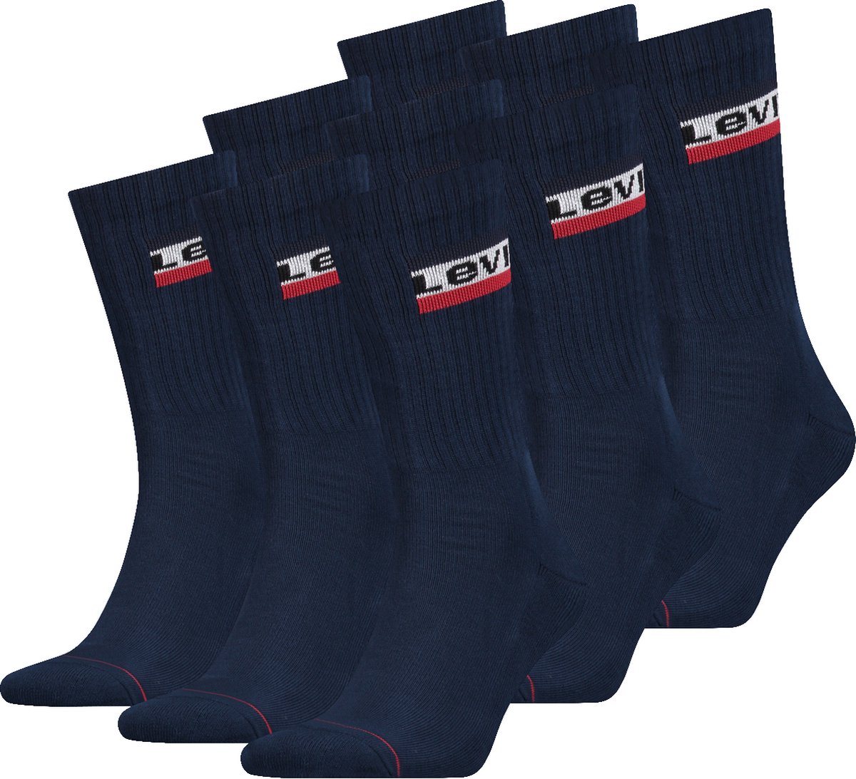 Levis Unisex Sportsokken 9 Paar Blauw