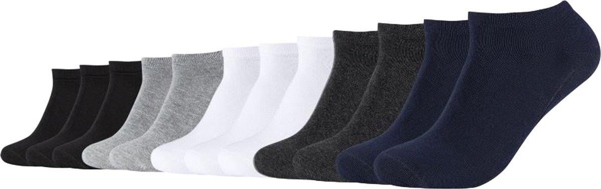 Camano Unisex Sneakersokken Veelkleurig 12 Paar