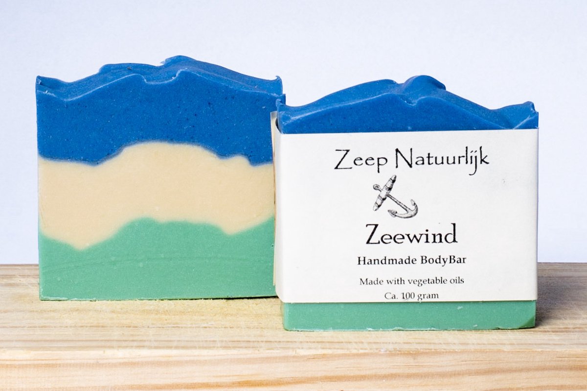 Zeep Natuurlijk - Zeep Palmolievrij- zeep blok- Puur natuur-Handgemaakt - Vegan - Zeewind