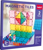 KEBO magnetisch speelgoed - magnetic tiles - magnetische tegels - magnetische bouwstenen - constructie speelgoed - montessori speelgoed - KBM-2