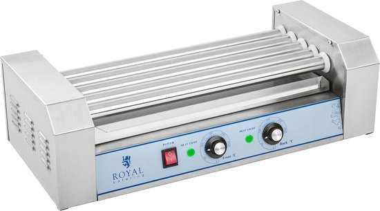 Royal Catering Hotdog Grill - 5 rollers - Roestvrij staal - Royal Catering