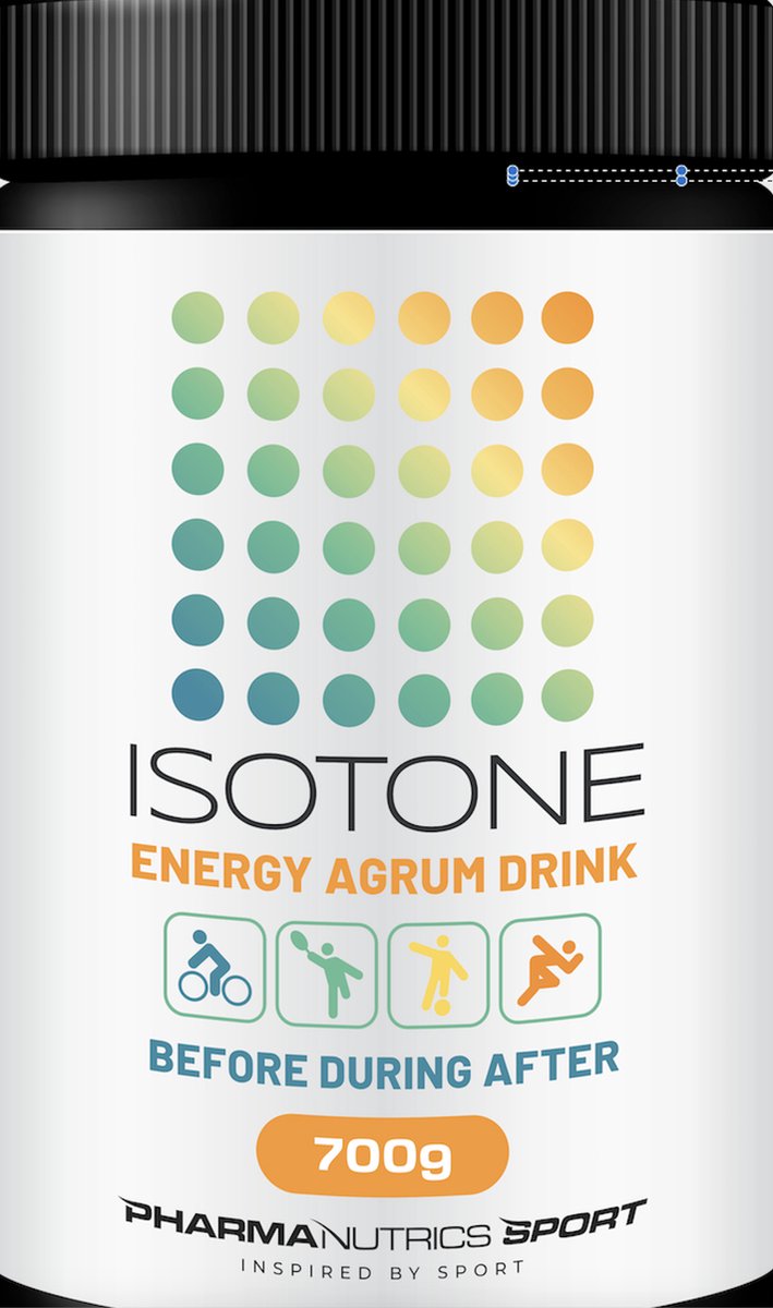 Goedkoopste PharmaNutrics Sport Isotone Energy Agrum Drink⎮De ideale sportdrank voor een snelle opname van vocht & energie⎮Voor, tijdens & na het sporten⎮700g poeder voor sportdrank