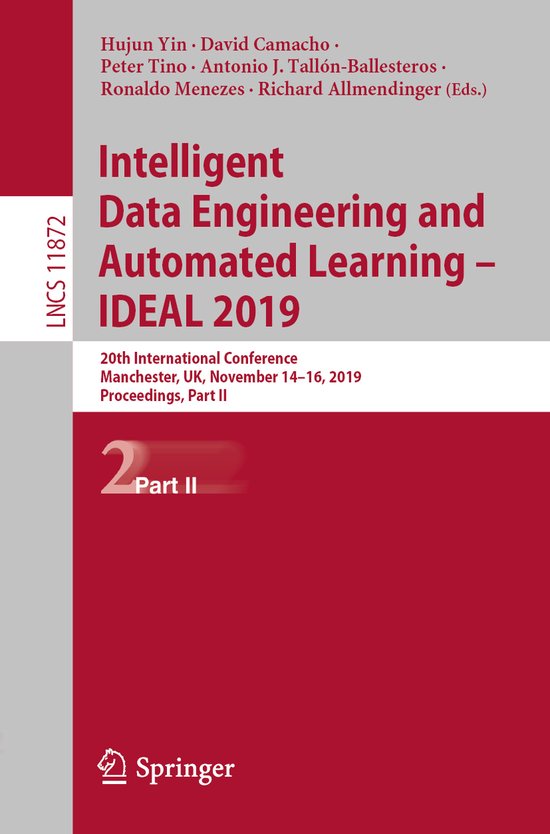 Lecture Notes in Computer Science11872- Intelligent Data Eng ... - cover