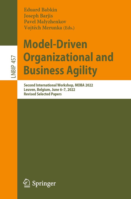 Lecture Notes in Business Information Processing457- Model-D ... - cover