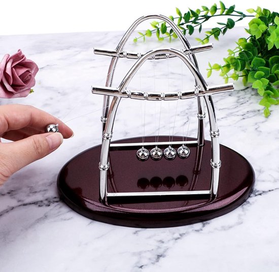 Pendule De Newton Design, Boules Décoratives Pour Bureau, Cadeau Original Idée Déco