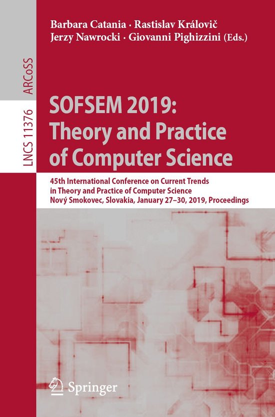 Springer Nature Proceedings Computer Science - SOFSEM 2019:  ... - cover