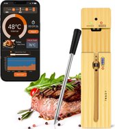 TM&DY Thermomètre à viande - Sans fil - Avec application - Thermomètre BBQ avec Bluetooth - Thermomètre de four - Accessoires de vêtements pour bébé BBQ