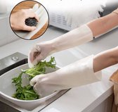 Huishoudelijke Handschoenen - Rubberen handschoenen - Handschoenen antislip - Afwassen Handschoenen - Waterdicht Latex - LOUZIR