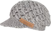 Shakaloha Gebreide Wollen Muts Heren & Dames Beanie Hat van schapenwol met polyester fleece voering - Booz Beanie Grey Unisex - One Size Wintermuts.