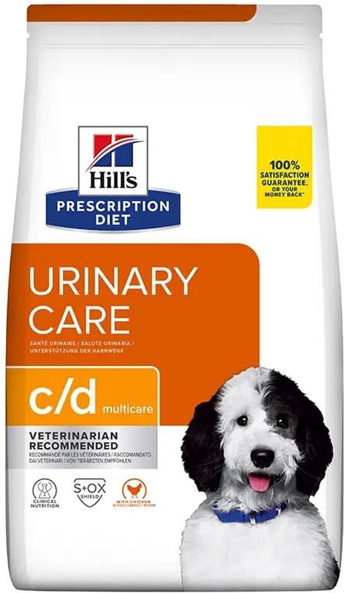 4kg C/D Urinary Care met Kip Hill's Prescription Diet Hondenvoer