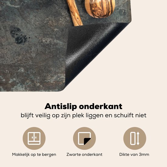 KitchenYeah® Inductie beschermer 80x52 cm - Inductiebeschermer - Afdekplaat - Hout - Keukengereedschap - Keuken - Landelijk - Kookplaataccessoires - Afdekplaat voor kookplaat - Inductiebeschermer - Inductiemat - Inductieplaat mat