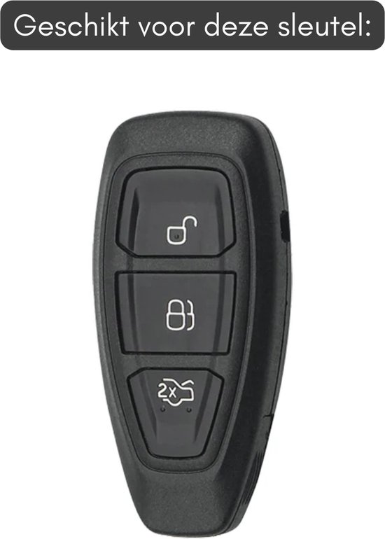 Coque De Clé Souple TPU Pour Ford Fiesta / Focus / Mondeo - Protection Anti-rayures - Rose