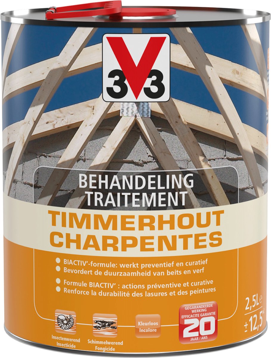 V33 Timmerhout - 25 l - 3-5 m²/l