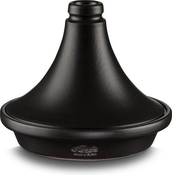 Cookinglife Tajine Regas - Aardewerk - Zwart - ø 32 cm / 3 liter