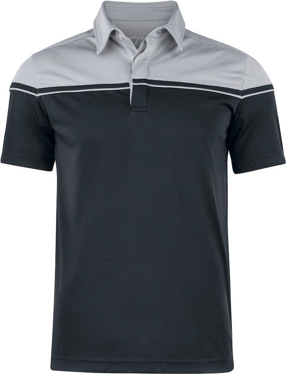 Cutter & Buck Seabeck Polo Heren 354428 - Zwart/Lichtgrijs - L