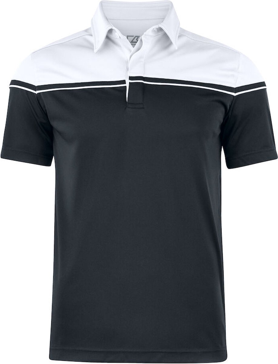 Cutter & Buck Seabeck Polo Heren 354428 - Zwart/Wit - XXL