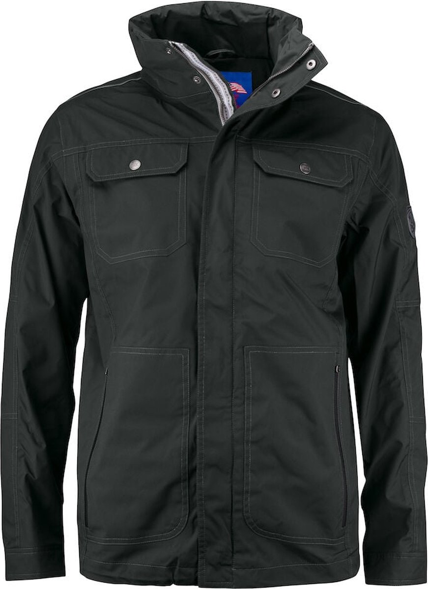 Cutter & Buck Clearwater Rain Jacket Heren 351416 Charcoal Zwart