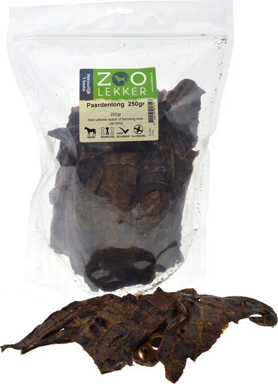 Zoolekker Paardenlong 250 gram