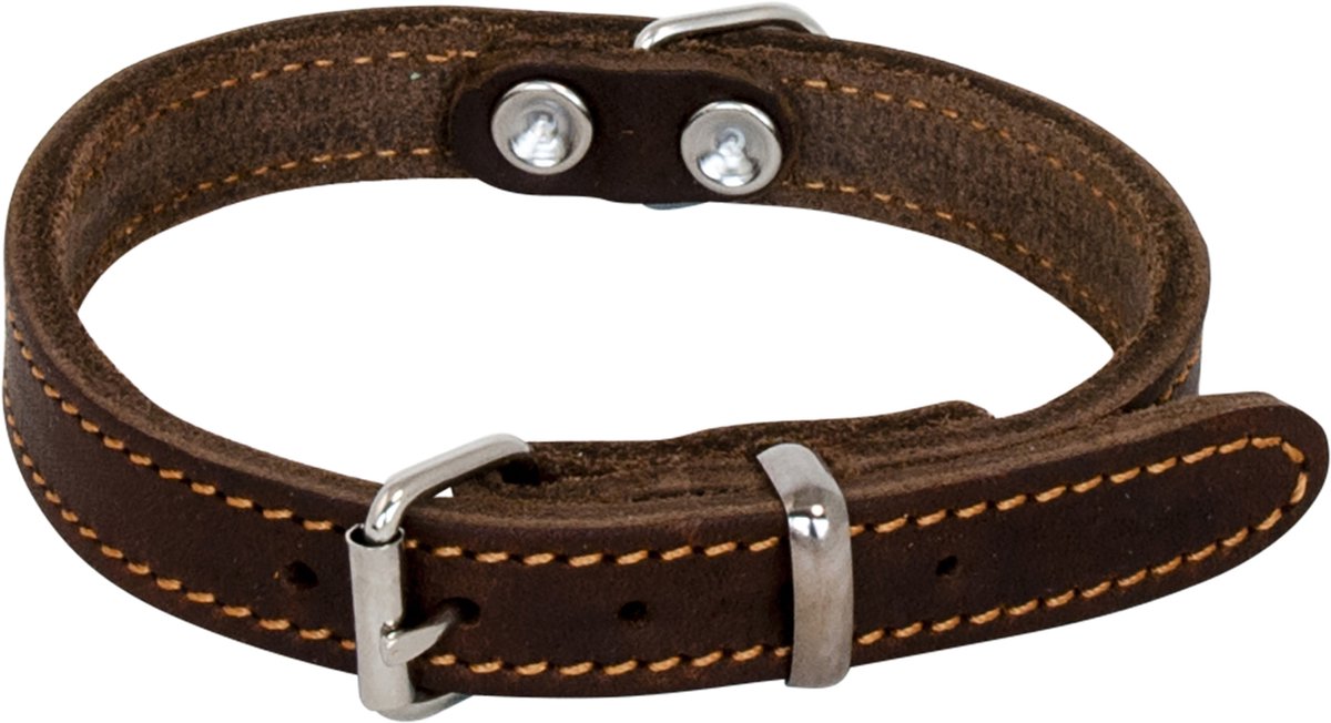 Jack And Vanilla - Halsbanden - Vetleder Halsband - Bruin - 25mmx55cm 45/7005 - 177400