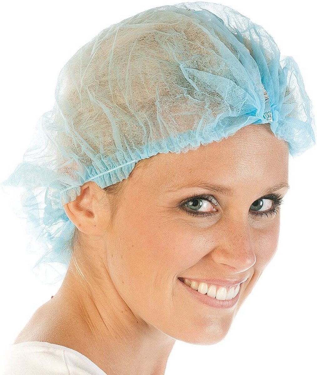 Goedkoopste Haarnetjes blauw 100 stuks Huismerk - Blauw - Gesponnen polypropyleen - Class 1 product